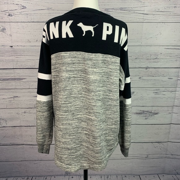 Victoria's Secret Pink Lace Up Varsity Crew - Picture 4 of 5